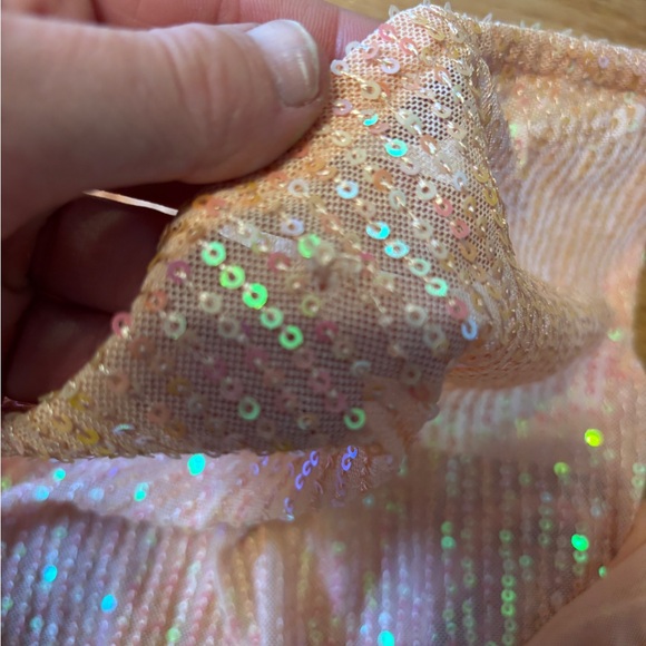 Pink Iridescent Ruffle Skirt - Picture 5 of 8